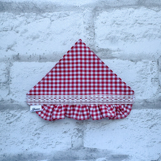 ピクニックチェックバブーシュカ(レッド)