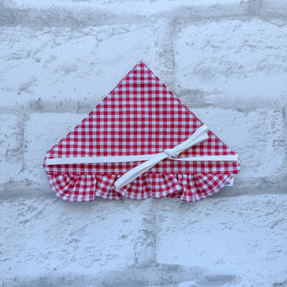 ピクニックチェックバブーシュカ(レッド)